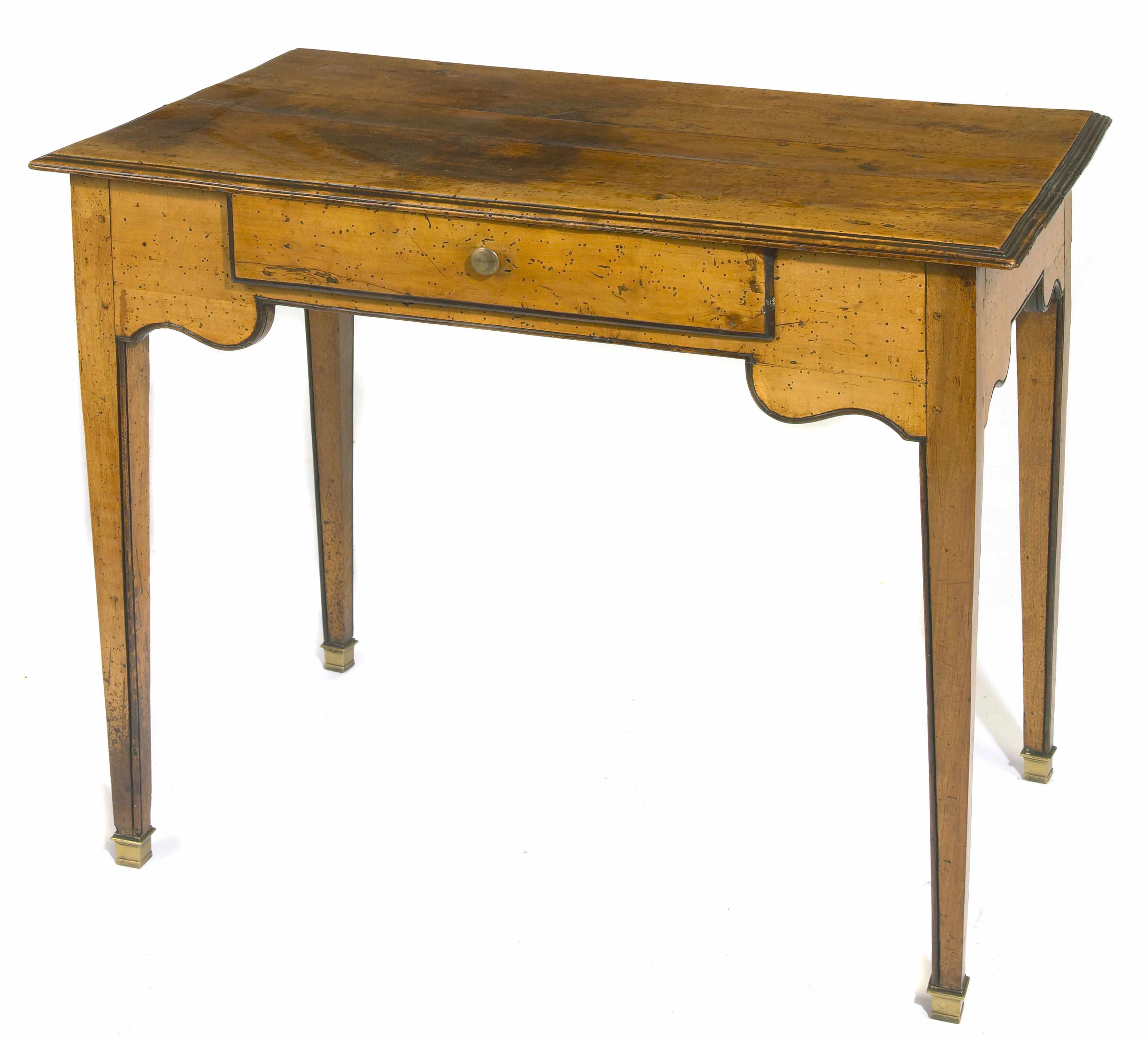 Appraisal: A Louis XVI walnut cricket table late th century late