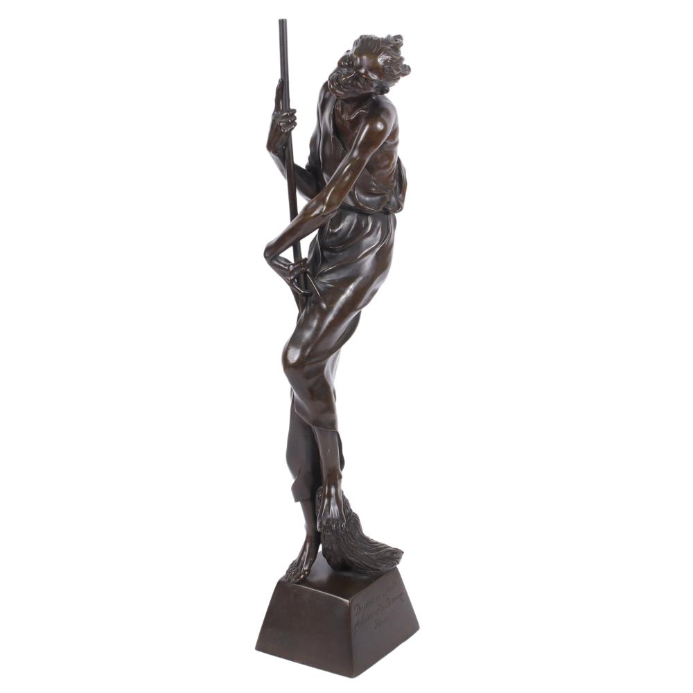 Appraisal: JACQUES LOUIS GAUTIER FRENCH B LA SORCIERE DE MACBETH BRONZE