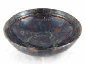 Appraisal: An antique Chinese circular bowl the heavy glaze striated in