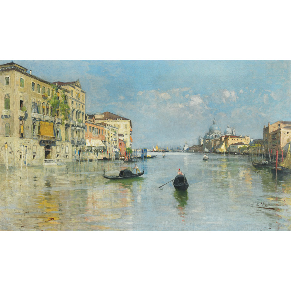 Appraisal: Paolo Sala - Italian THE GRAND CANAL BY SANTA MARIA