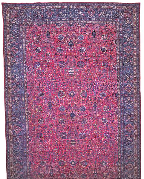 Appraisal: A Kerman carpet South Central Persia circa workshop signed size