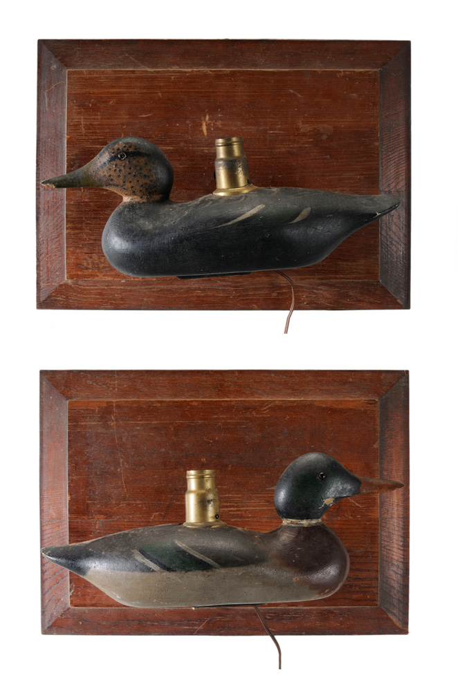 Appraisal: Carved and Painted Mallard Decoys probably Mason's drake and hen