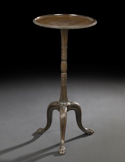 Appraisal: George III-Style Mahogany Pedestal Table second quarter th century the