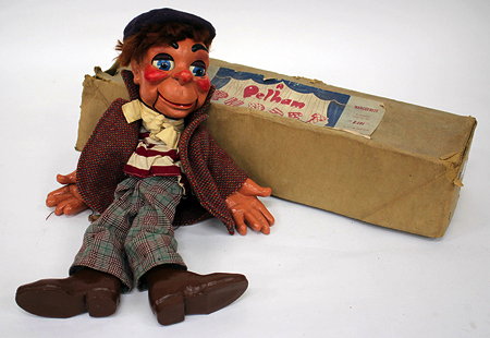 Appraisal: A HAND OPERATED PELHAM TYPE PUPPET or ventriloquist's dummy in