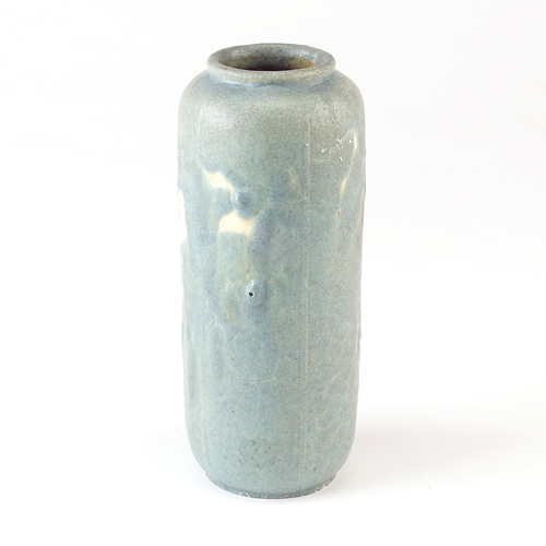 Appraisal: GRUEBY Cylindrical vase with vertical ridges covered in thick matte