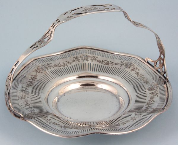 Appraisal: Gorham for Bigelow Kennard Co sterling silver handled basket troy