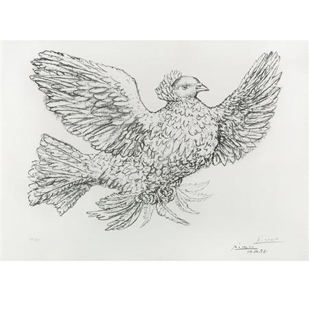 Appraisal: After Pablo Picasso DOVE OF PEACE Offset lithograph Estimate -