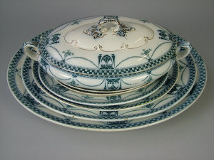 Appraisal: A Hancock and Sons Corona Ware part dinner service comprising