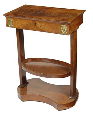 Appraisal: A French Empire mahogany wash stand with gilt brass mounts