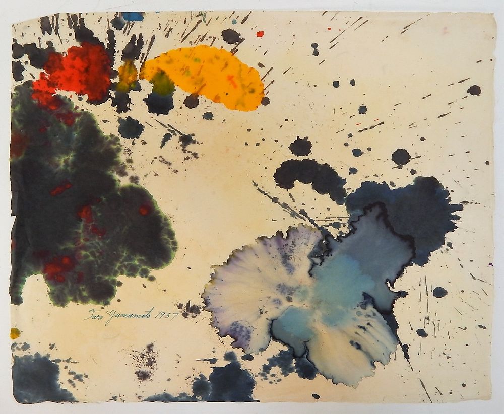 Appraisal: Taro Yamamoto Abstract Expressionist Painting Taro Yamamoto California Connecticut New