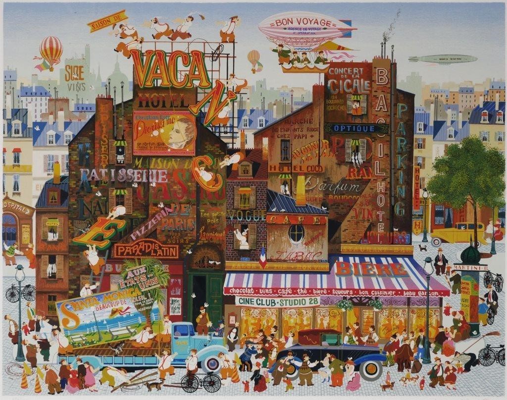 Appraisal: HIRO YAMAGATA LIMITED SERIGRAPH VACANCE serigraph by Hiro Yamagata Japanese