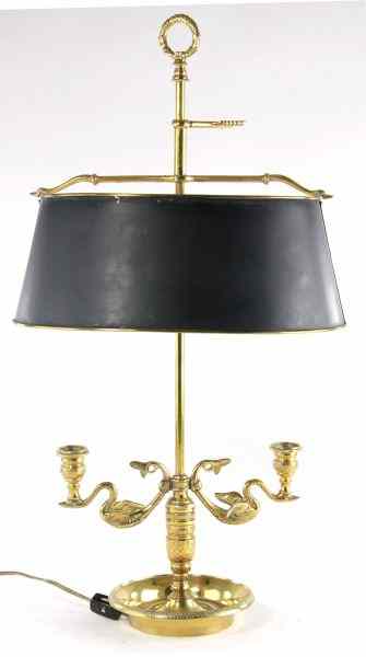 Appraisal: French Bouillotte Brass Table Lampby Frederick Cooper of Chicago deep