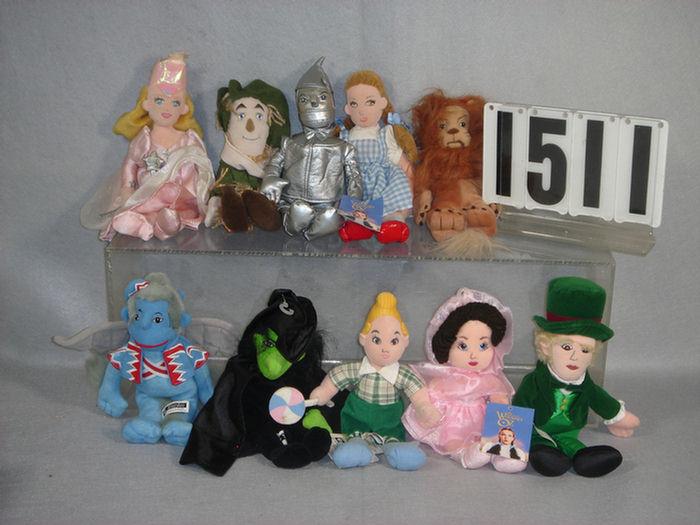 Appraisal: Lot of Warner Brothers Wizard of Oz related plush beanbag