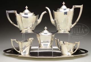 Appraisal: FIVE PIECE INTERNATIONAL STERLING TEA AND COFFEE SERVICE FIVE PIECE