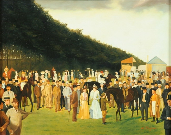 Appraisal: N BINGHAM European th century ROYAL ASCOT signed lower right