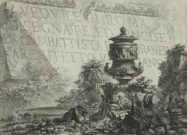 Appraisal: Property of various owners Title Page from Vedute di Roma