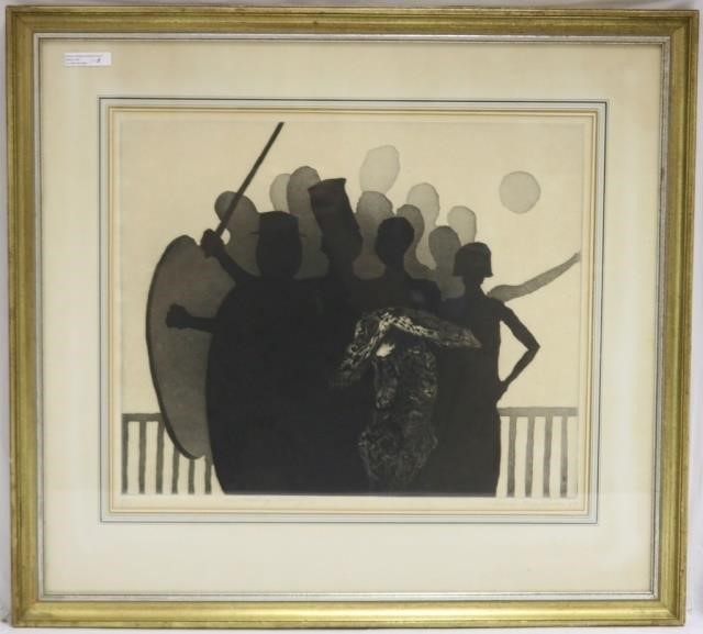 Appraisal: CHAIM KOPPELMAN - ETCHING TITLED ONMEETING BEAUTY II PENCIL SIGNED