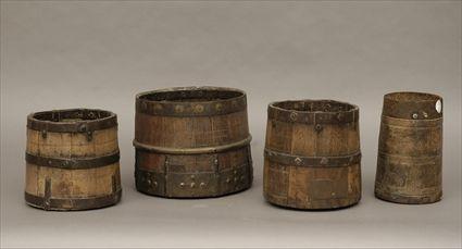 Appraisal: Four Bound Buckets Provenance The Patti Birch Collection