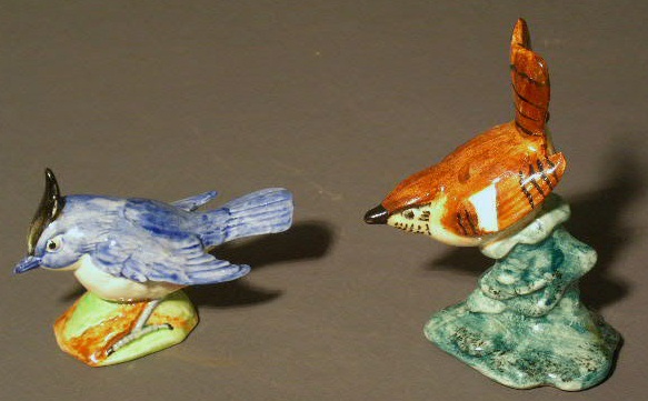 Appraisal: Two Stangl pottery birds-blue h x w x d and