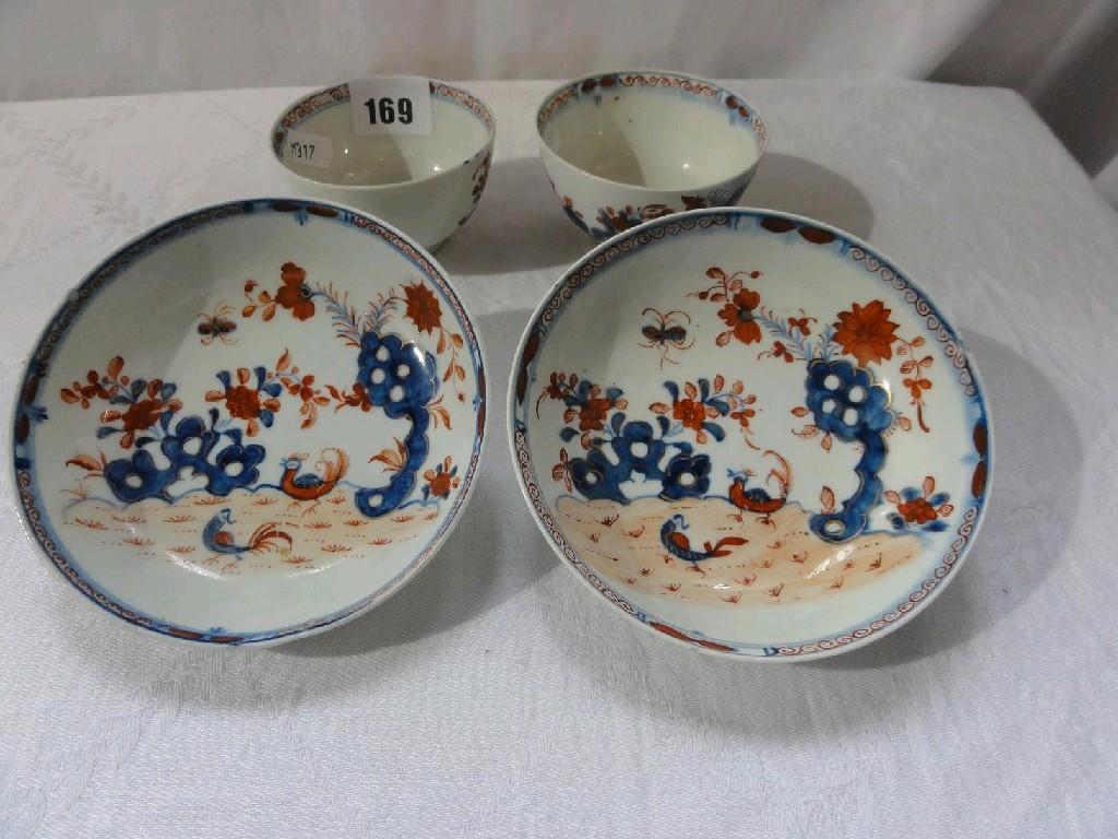 Appraisal: A pair of early th century tea bowls and saucers