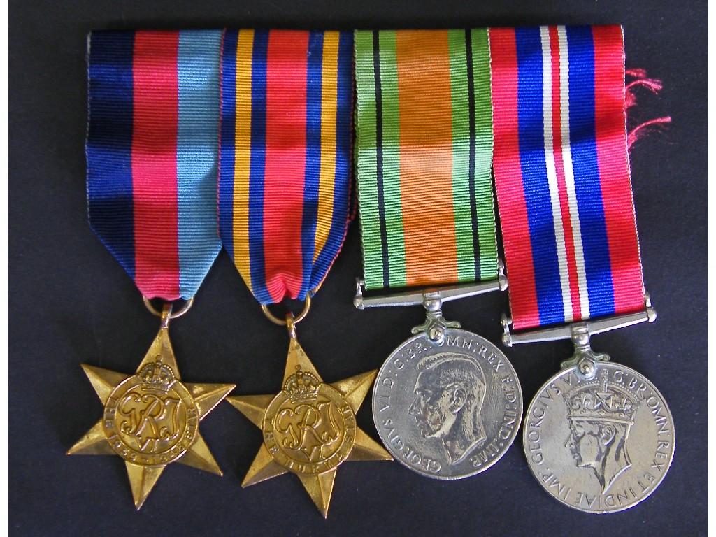 Appraisal: Group of four World War II medals comprising The -