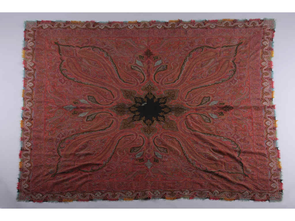 Appraisal: Kashmiri Shawl Rumal India th c richly and finely embroidered