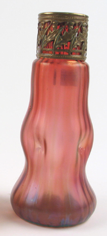 Appraisal: AN AUSTRIAN LOETZ ART GLASS VASE The cranberry red field