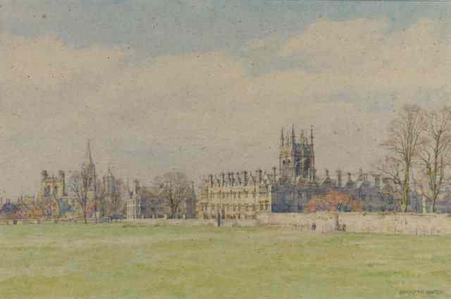 Appraisal: BERNARD CECIL GOTCH b Merton College from Christchurch Meadows Oxford