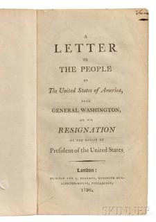 Appraisal: Washington George - A Letter to the People of the