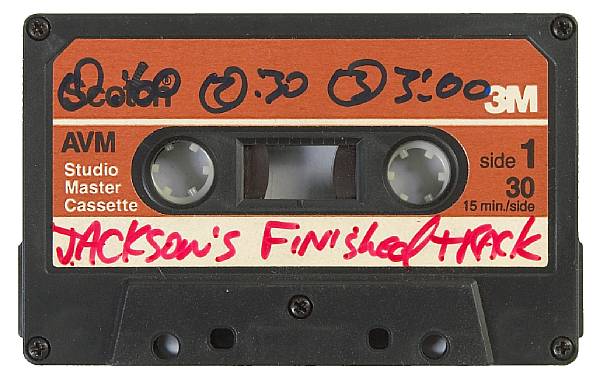 Appraisal: A Michael Jackson audio cassette tape recording from the Pepsi