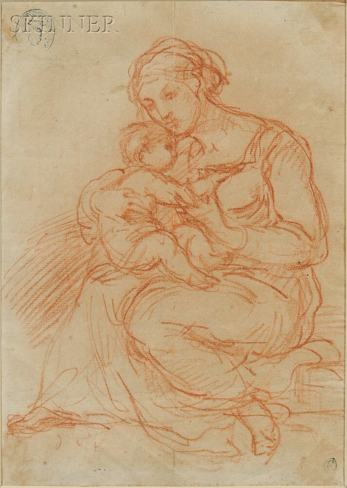 Appraisal: Attributed to Egisto Rossi Italian c - Seated Mother and