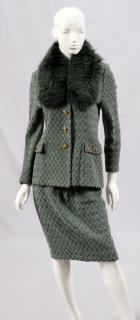 Appraisal: ST JOHN SKIRT SUIT ST JOHN SKIRT SUIT SIZE Green