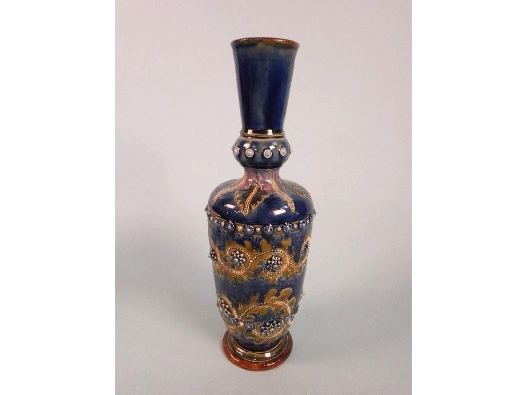 Appraisal: A Doulton Lambeth stoneware vase decorated by George Tinworth with