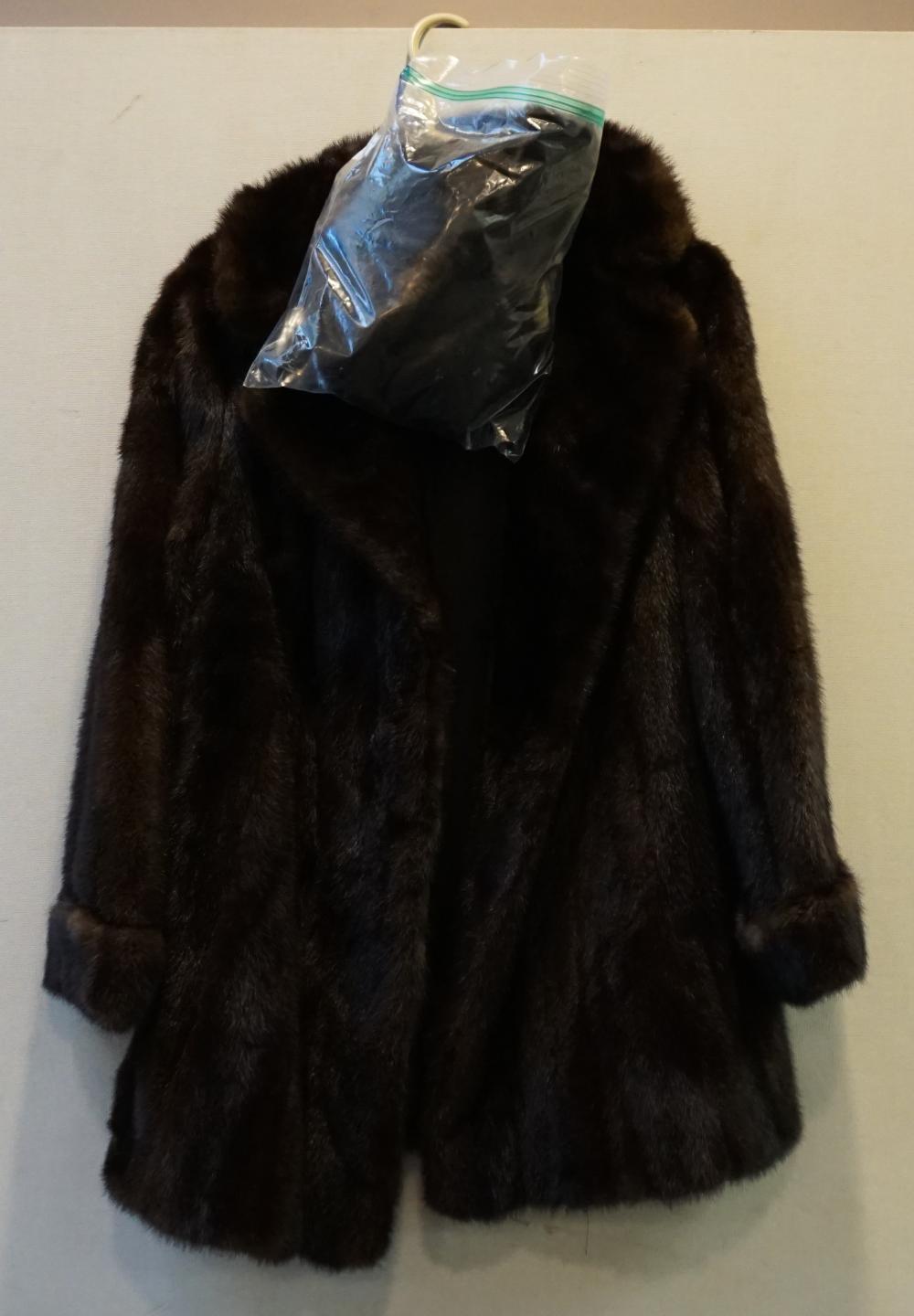 Appraisal: Mink Fur Coat with Hat