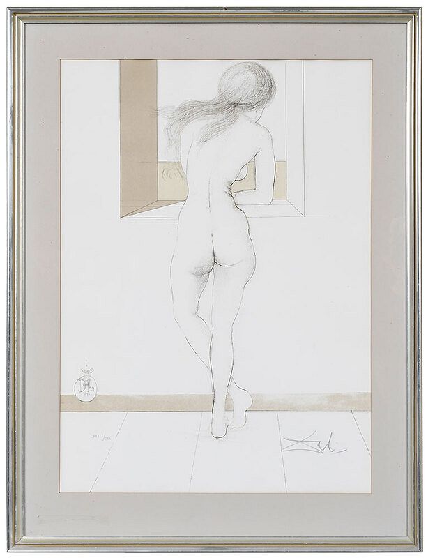 Appraisal: Salvador Dali Spanish - Nude at the Window LXXXIC CXX