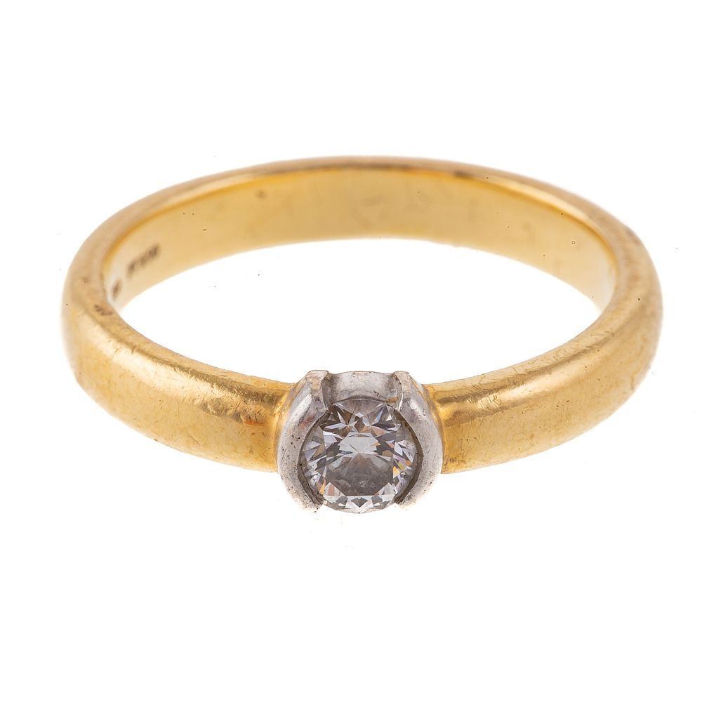 Appraisal: A Classic Tiffany Co ct Diamond Ring K yellow gold