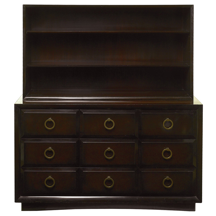 Appraisal: T H Robsjohn-Gibbings cabinet by Widdicomb lower cabinet with five