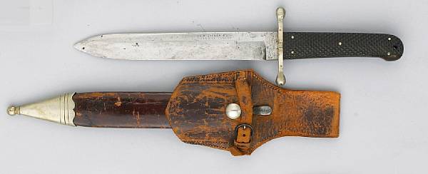 Appraisal: An English bowie knife by Joseph Rodgers amp Sons The