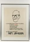 Appraisal: POLITICAL LITHO - Anti-Goldwater Broadside by Ben Shahn - with