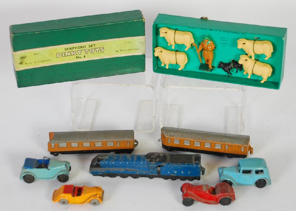 Appraisal: DINKY TOYS MINT AND BOXED DIE CAST SHEPHERD SET No