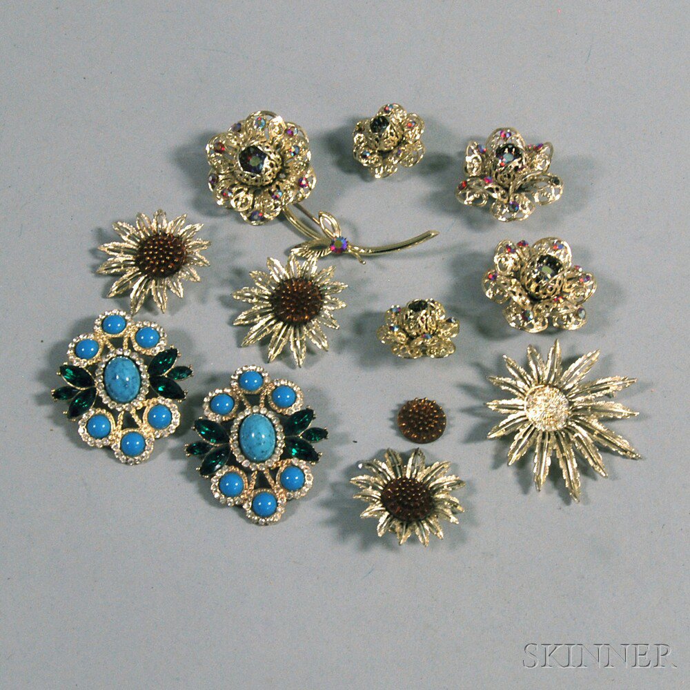 Appraisal: Small Group of Signed Sarah Coventry Costume Jewelry an aurora