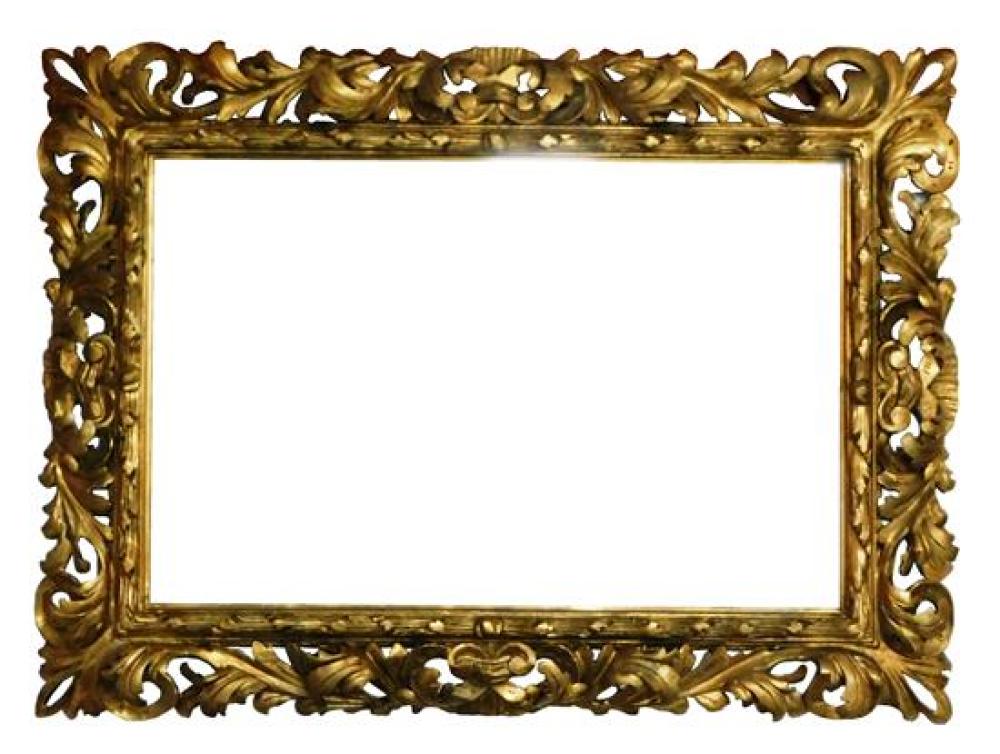 Appraisal: Baroque style wall mirror th early th C giltwood frame