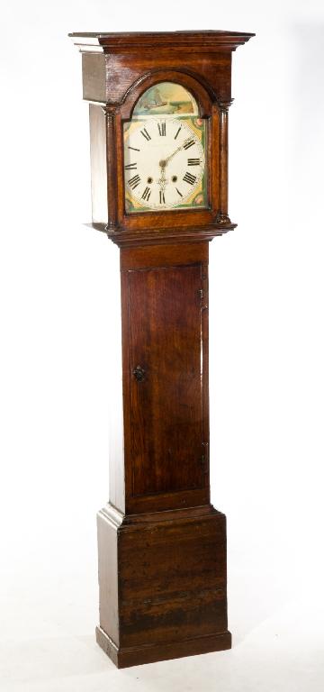 Appraisal: GEORGE WALDFOGEL LYNN AN UNUSUAL NORFOLK LONGCASE CLOCK the oak