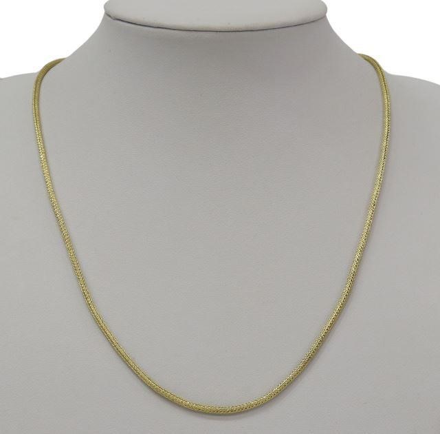 Appraisal: Estate kt yellow gold woven chain some bending marked on