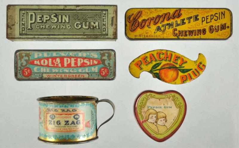 Appraisal: Lot of Small Tin Advertising Pieces Description Includes Pepsin gum