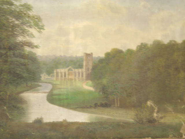 Appraisal: W Barton Oil Landscape with Castle