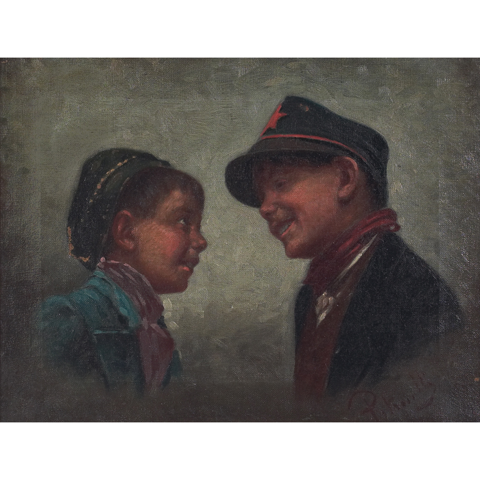 Appraisal: Artist Unknown American th century ''Children '' c lot of