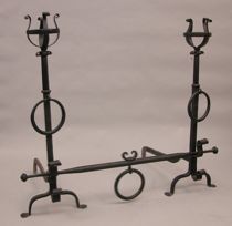 Appraisal: An Arts and Crafts Style Wrought Iron Fireguard A fabulous