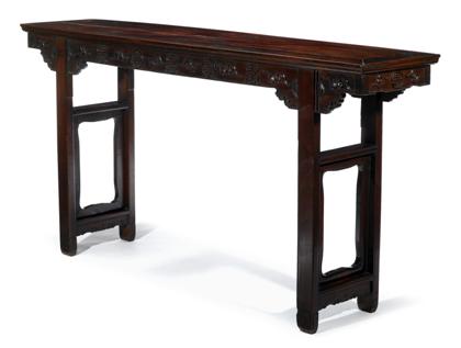 Appraisal: Large Chinese carved hongmu altar table th century