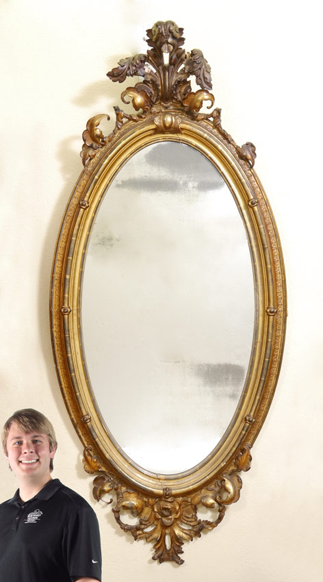 Appraisal: FT AMERICAN NEW YORK ROCOCO REVIVAL GILDED MIRROR A grand